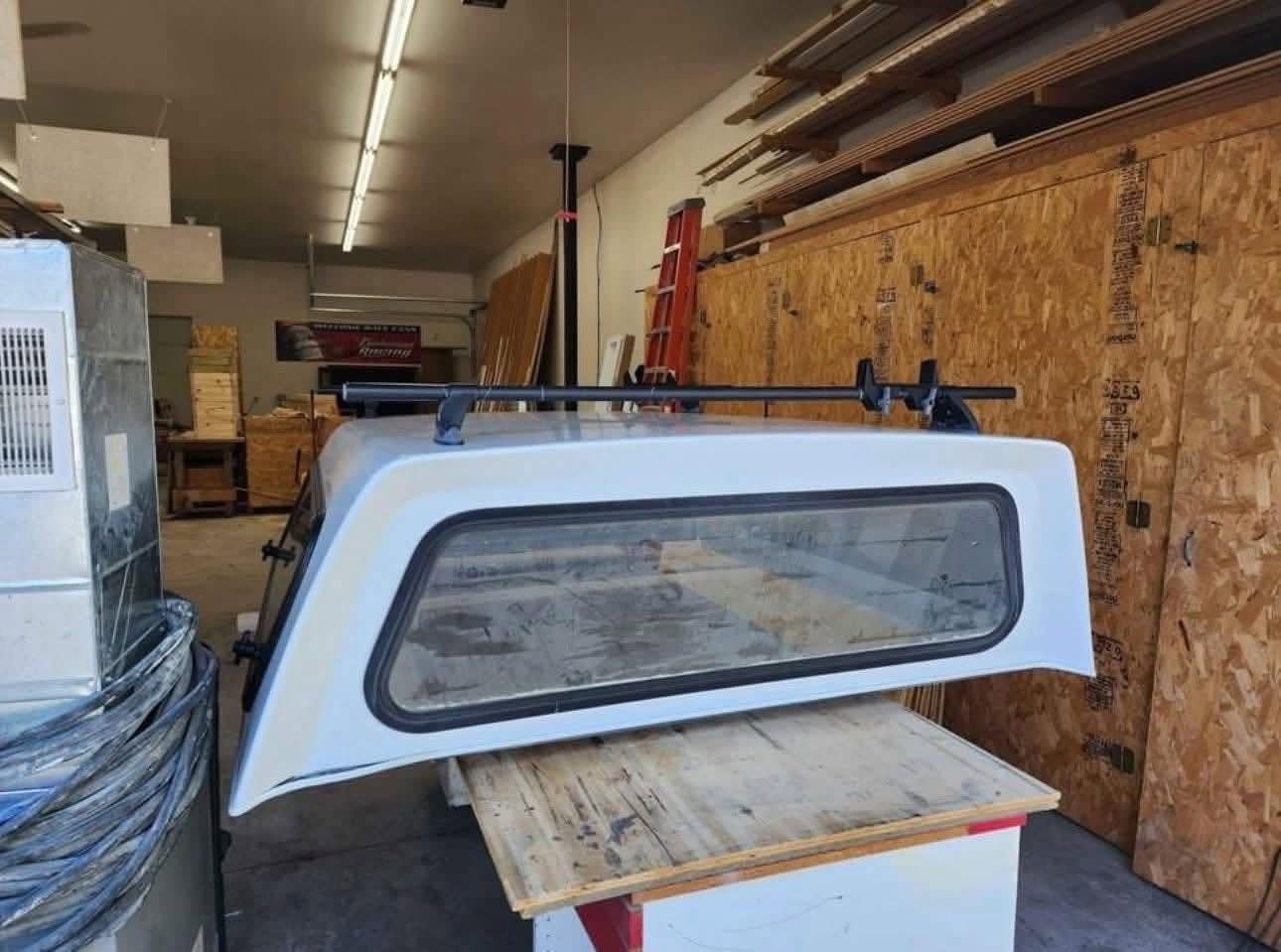 2016 White Fiberglass Topper for RAM 1500 - Image 2