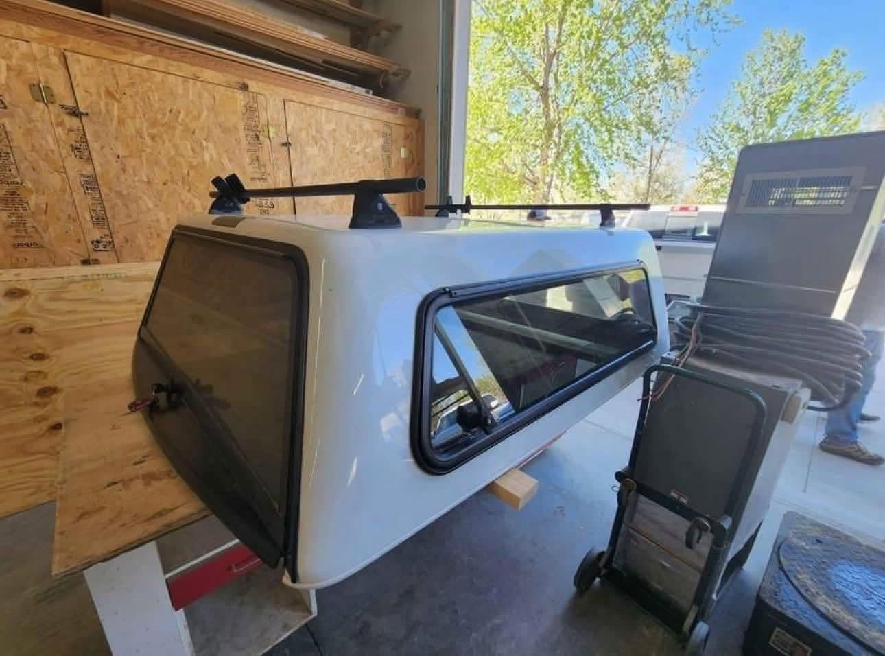 2016 White Fiberglass Topper for RAM 1500